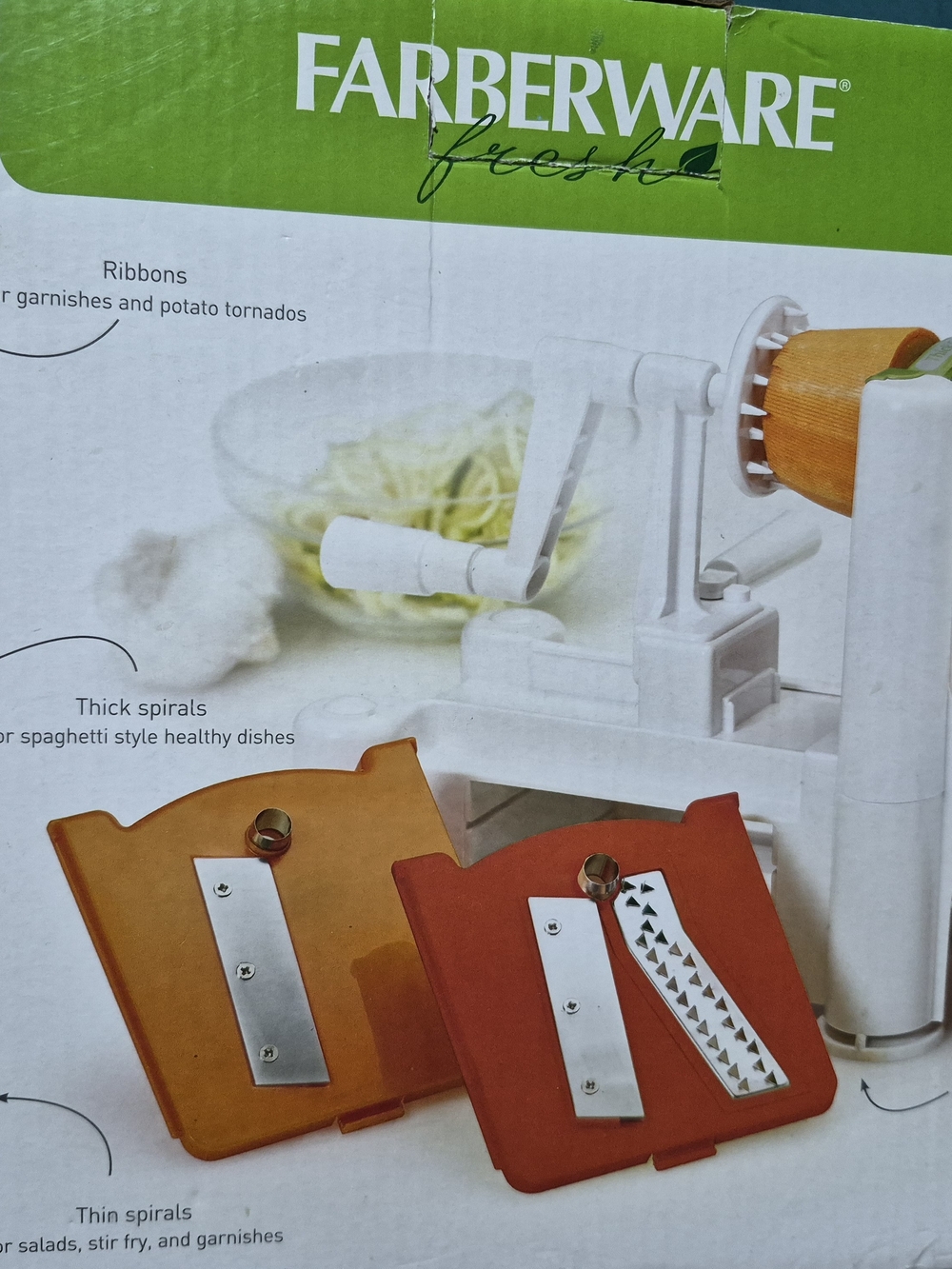 Farberware Fresh Green Spiralizer and Vegetable Slicer - Picture 2 of 3